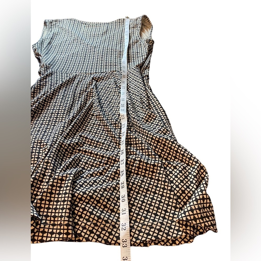 Effie's Heart V-Neck Plaid Patterened Faux Wrap Dress Size M - Picture 6 of 9